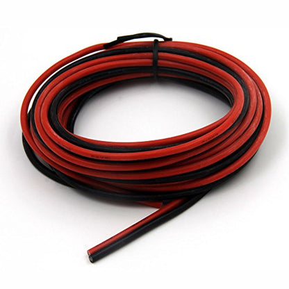 16awg Silicone Electrical Wire Cable 2 Colors Tinned Copper 10ft Each - size: 2 Colors each 10FT, style: 16AWG