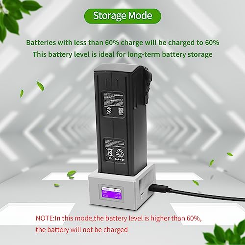 Hanatora LCD USB Battery Charger for DJI Mavic 3/Classic/Pro/Cine/Enterprise Drone,Single Charging Hub Accessories