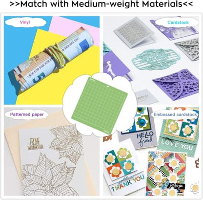HTVRONT Standard Stickness Cutting Mat 12x12, 6 Pack, for Crafting - color: Green, size: 12*12 in