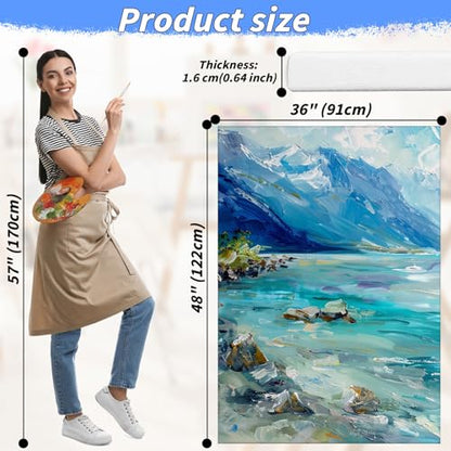 Oleitodh 3 Pack Stretched Canvas 48x36 Inch Large Cotton Painting Canvas - size: 36" x48"-3 Pack