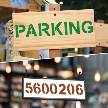 2.5 Inch Letter Stencils,43Pcs Reusable Letter Stencils for Painting - size: 2.5 inch
