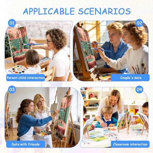 zpptAugs Paint by Numbers Kit for Adults Beginners，Giraffe Funny Adult Paint by Number Kits on Canvas,Digital Oil Number Painting Kits for Home Decor Gift 12"x16"(Without Frame)
