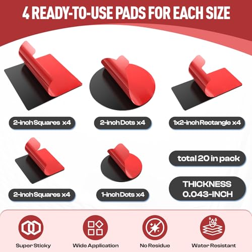 Double Sided Tape Heavy Duty, 20PCS VHB 5952 Adhesive Pads - size: Multiple Sizes - 20PCS