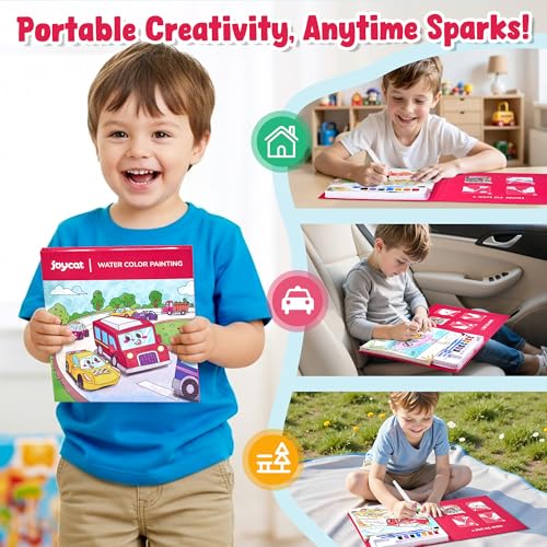 JoyCat Paint with Water Coloring Books for Toddlers (Transportation) - style: Transportation