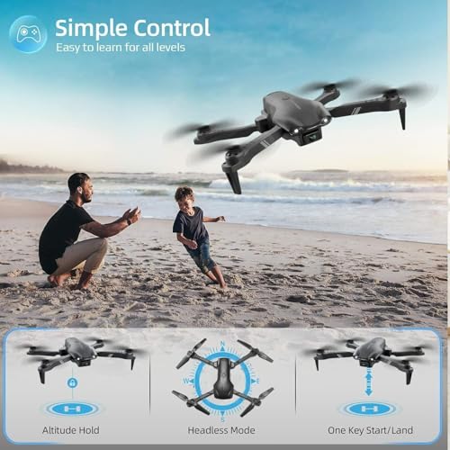 4DV13 Mini Foldable RC Drone with 1080P HD Camera, WiFi FPV Quadcopter, 3 Batteries, 26 Min Flight, Beginner Friendly