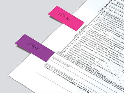 Post-It Page Markers, Assorted Brights, Model 6714AU, 36-Pack - style: 36 Pack
