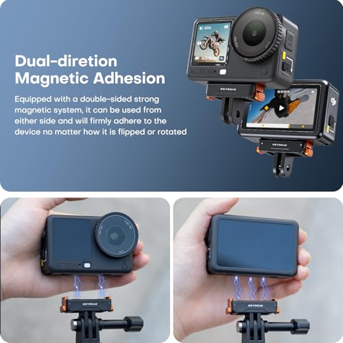 REYGEAK Magnetic Quick Release Adapter for DJI Action 6/Osmo Nano, 2 Pack - color: Two Pack