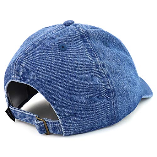 Trendy Apparel Shop Youth Drone Pilot Adjustable Soft Crown Baseball Cap - color: Dark Denim