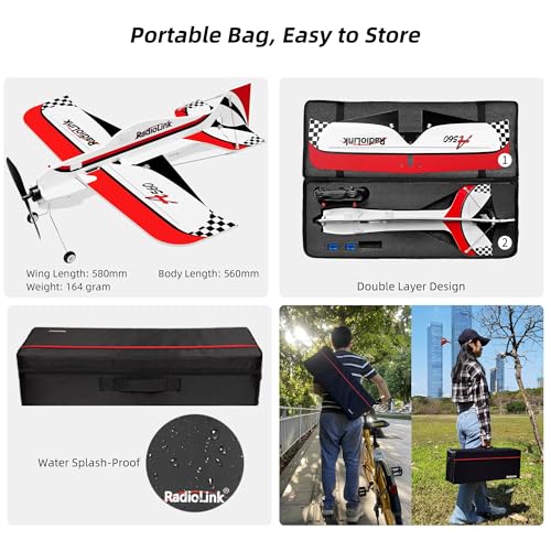 Radiolink A560 Ready to Fly (RTF) 3D Byme-A Gyro 6 Flight Modes RC Airplane