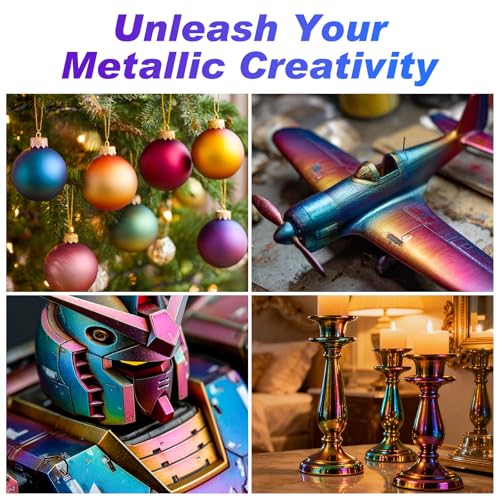 X ARTY HUB Metallic Airbrush Paint Kit, Water-Based Air Brush Painting Set
