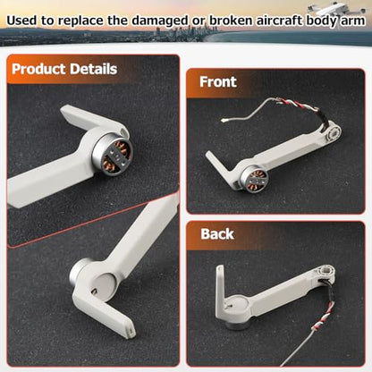 Right Front Motor Arm for DJI Mavic Mini 2 Arms Replacement for Mavic Mini 2 Arm Drone Accessories Parts with Repair Tools(Right Front)
