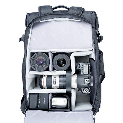 VANGUARD VEO SELECT49 BK Backpack/Shoulder Bag for DSLR, Mirrorless/CSC Camera or Drone, Black - style: Veoselect49bk Backpack, Black