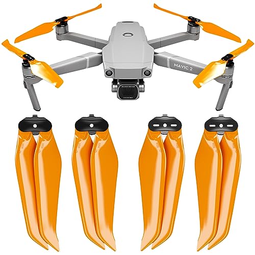 Master Airscrew Stealth Propellers for DJI Mavic 2 Pro/Zoom/Enterprise - Orange, 4 pcs - color: Orange Stealth