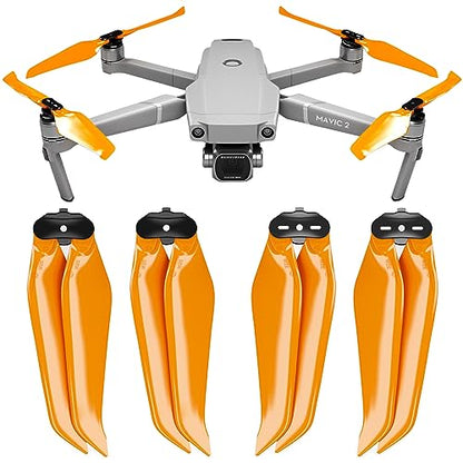 Master Airscrew Stealth Propellers for DJI Mavic 2 Pro/Zoom/Enterprise - Orange, 4 pcs - color: Orange Stealth