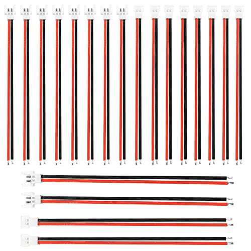 10Pairs ShareGoo 2.0mm Spade 2Pins Male Female Connector Cable Wire Lead Compatible with Syma X5C X5SW SNAPTAIN S5C RC Drone 1S Lipo Battery Charging
