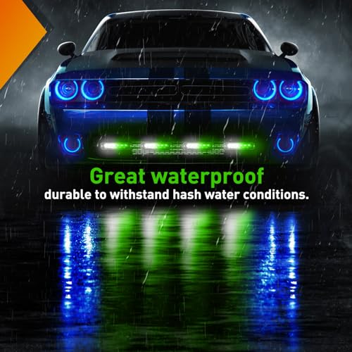 Nilight 6LED Green White Emergency Strobe Lights Sync Feature Surface Mount - color: Green White