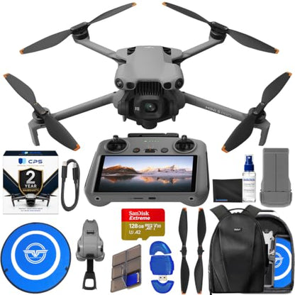 DJI Mini 5 Pro Drone with RC 2 2 (Remote Controller w/ Screen) Folding Mini-Drone with 4K HDR Video, 36 Mins Flight Time, Omnidirectional Vision Sensing Bundle with 128GB Memory Card, Landing Pad, CPS 2 Year Warranty + More