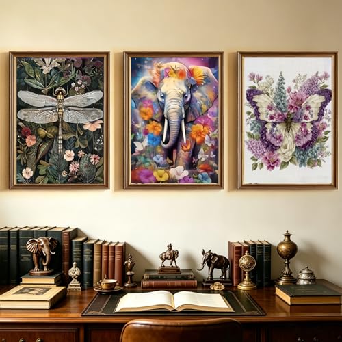 JYXSJYYD 6 Pack Colorful Animal Diamond Art Kits for Adults,12x16 inch - color: KM1003-KM1008-1