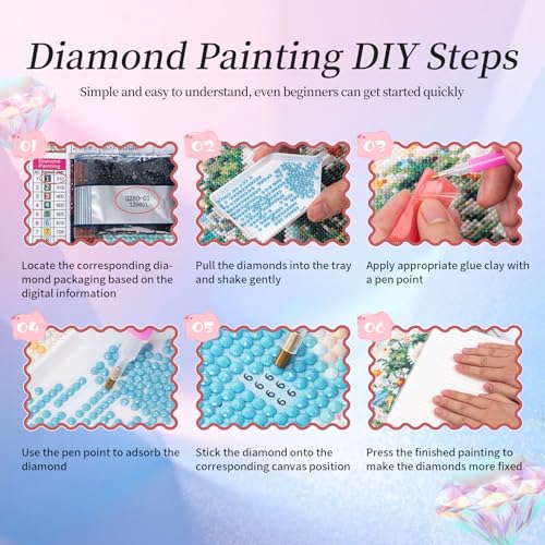 Diamond Art Kits for Adults, Sunset Diamond Painting Kit, 12 x 16 Inch - color: CYDP1P05