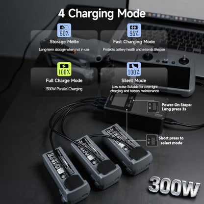 LKTOP Matrice 4T/4E 300W Parallel Charging Hub for DJI Matrice 4 Series