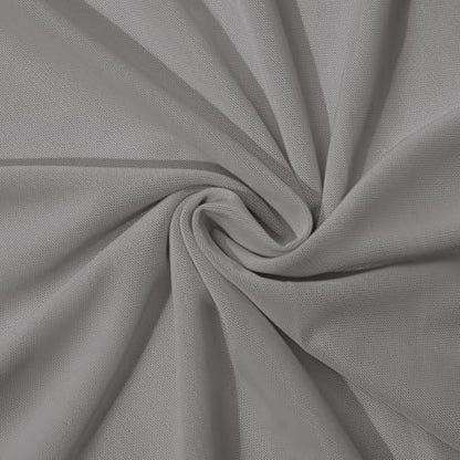 Horbaunal 4-Way Stretch Mesh Fabric by The Yard, Light Grey 1 Yard - color: Light Grey, size: 1 Yard