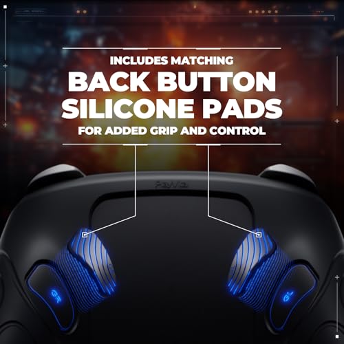 PlayVital for Nintendo Switch 2 Pro Controller Silicone Cover – Samurai Edition Protective Skin Case for Switch 2 Pro Controller with Back Button Caps & Thumb Grips & Stickers, Shockproof - Black - color: Black