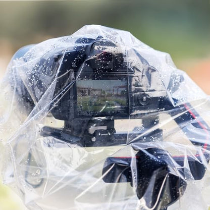 JJC 2 Pcs Camera Rain Coat for DSLR Cameras & Stabilizer,Rain & Dust Sleeve