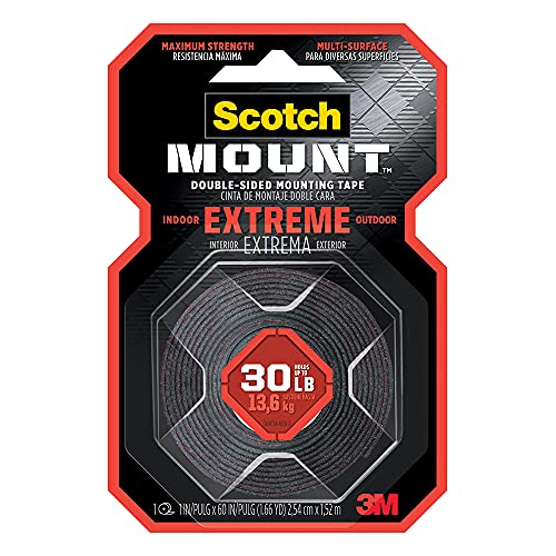 Scotch-Mount Extreme Double-Sided Mounting Tape 414H,1 in x 60 in