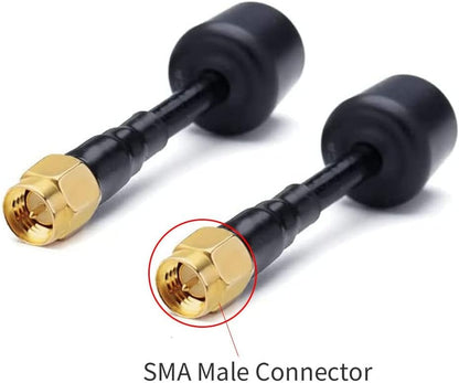 CORONIR 5.8G FPV Antenna Antenna Compatible Transmitter for FPV Drone, Long Range Quadcopter Drone (SMA Male Connector) 2 Pack