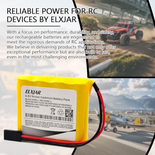 (4-Pack) 4.8V 800mAh Ni-Cd Receiver Battery for Hitec Futaba JR - color: (4-Pack) 4.8V 800mAh AA