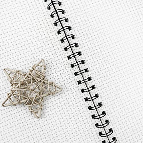 Graph Paper Notebook Spiral Notebook 8.5" x 11"-4 Pack Grid Paper Notebook Graph notebook Engineering notebook 120 Pages 100 GSM Thick Graphing Paper Notebook Hardcover Journal for School, - size: A4, style: GRAPH NOTEBOOK