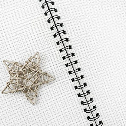Graph Paper Notebook Spiral Notebook 8.5" x 11"-4 Pack Grid Paper Notebook Graph notebook Engineering notebook 120 Pages 100 GSM Thick Graphing Paper Notebook Hardcover Journal for School, - size: A4, style: GRAPH NOTEBOOK
