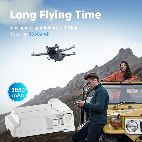 Mini 3 Series Intelligent Flight Battery Plus for DJI Mini 4 Pro/Mini 3/Mini 3 Pro,3850mAh 47 Mins Flight Time - size: 1 Battery