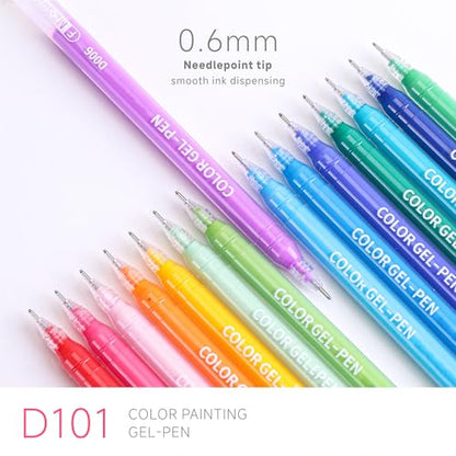 252 Pcs Acrylic Gel Pens Set, 234 Unique Colors 0.6mm Fine Point