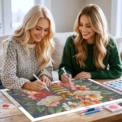 YOYA Large Diamond Art Kits for Adults, Bee 5D Large Diamond Painting - color: Bee 504