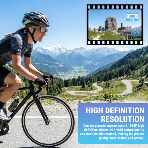 Smart Glasses with Camera 1080P HD Video Recording Sports Action Eyewear