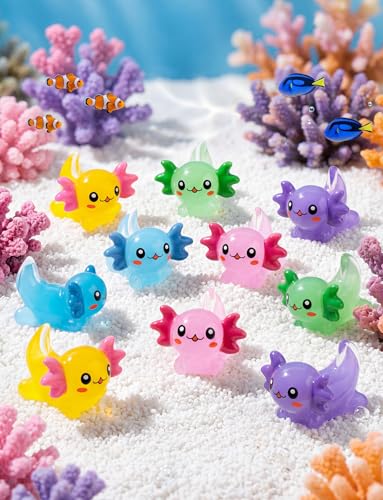 2 Pcs Mini Cute Axolot Figurines Silicone Mold - color: 2 Pcs Axolot White