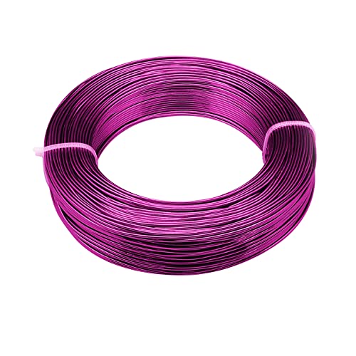 2MM Aluminum Wire - 100 Feet, 12 Gauge, Bendable Anodized Metal for Sculpting, Jewelry Making, Armature Making, Wire Weaving & Wrapping, Crafting - size: 2mm, style: Purple