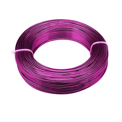 2MM Aluminum Wire - 100 Feet, 12 Gauge, Bendable Anodized Metal for Sculpting, Jewelry Making, Armature Making, Wire Weaving & Wrapping, Crafting - size: 2mm, style: Purple