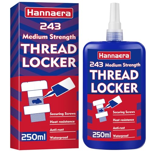 Thread Lock 8.45 Fl oz/250 ml Medium Strength, Lock & Seal Nuts, Bolts, Fasteners and Metals, Blue Threadlocker Against Losening and Leakage - size: 250ml