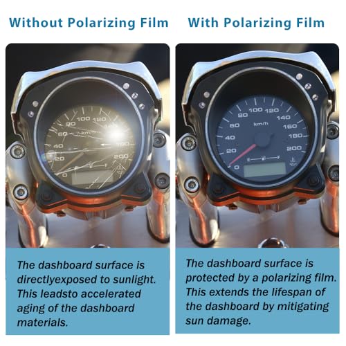 Adhesive Polarized Film Sheets 0/90/45/135 Degree Polarizer Linear Polarizing Filter 11.8x9 inches for Screen Repair and Educational Physics, 4 Pack
