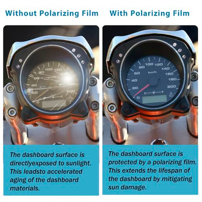 Adhesive Polarized Film Sheets 0/90/45/135 Degree Polarizer Linear Polarizing Filter 11.8x9 inches for Screen Repair and Educational Physics, 4 Pack