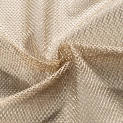 Taupe Mesh Fabric by The Yard, 60" Wide Polyester Netting for DIY, 2 Yards - color: Taupe, size: 2 yard pre cut