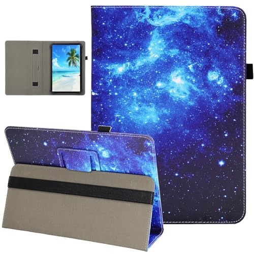 Universal 10 10.1 11 Inch Android Tablet Case Cover with Hand Strap - color: Blue Space