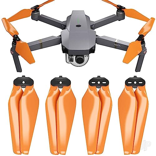 Master Airscrew Stealth Propellers for DJI Mavic Pro & Platinum - Orange, 4 pcs - color: Orange