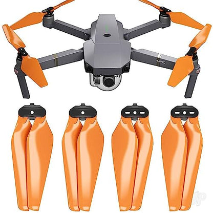 Master Airscrew Stealth Propellers for DJI Mavic Pro & Platinum - Orange, 4 pcs - color: Orange