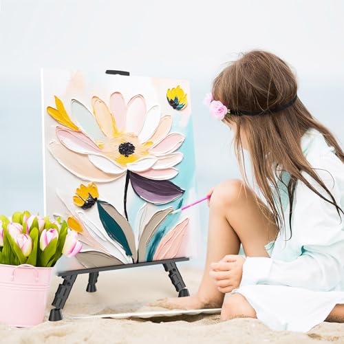 Art Painting Easel Stands, Adjustable Display Tripod Artist Sign Easels - style: Silver-2pack