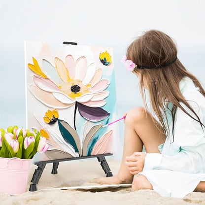 Art Painting Easel Stands, Adjustable Display Tripod Artist Sign Easels - style: Silver-2pack