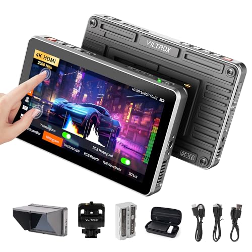 VILTROX DC-X2 2000 Nits 6 inch Touchscreen 4K HDMI Camera Field Monitor - size: DC-X2