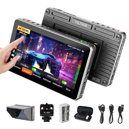 VILTROX DC-X2 2000 Nits 6 inch Touchscreen 4K HDMI Camera Field Monitor - size: DC-X2